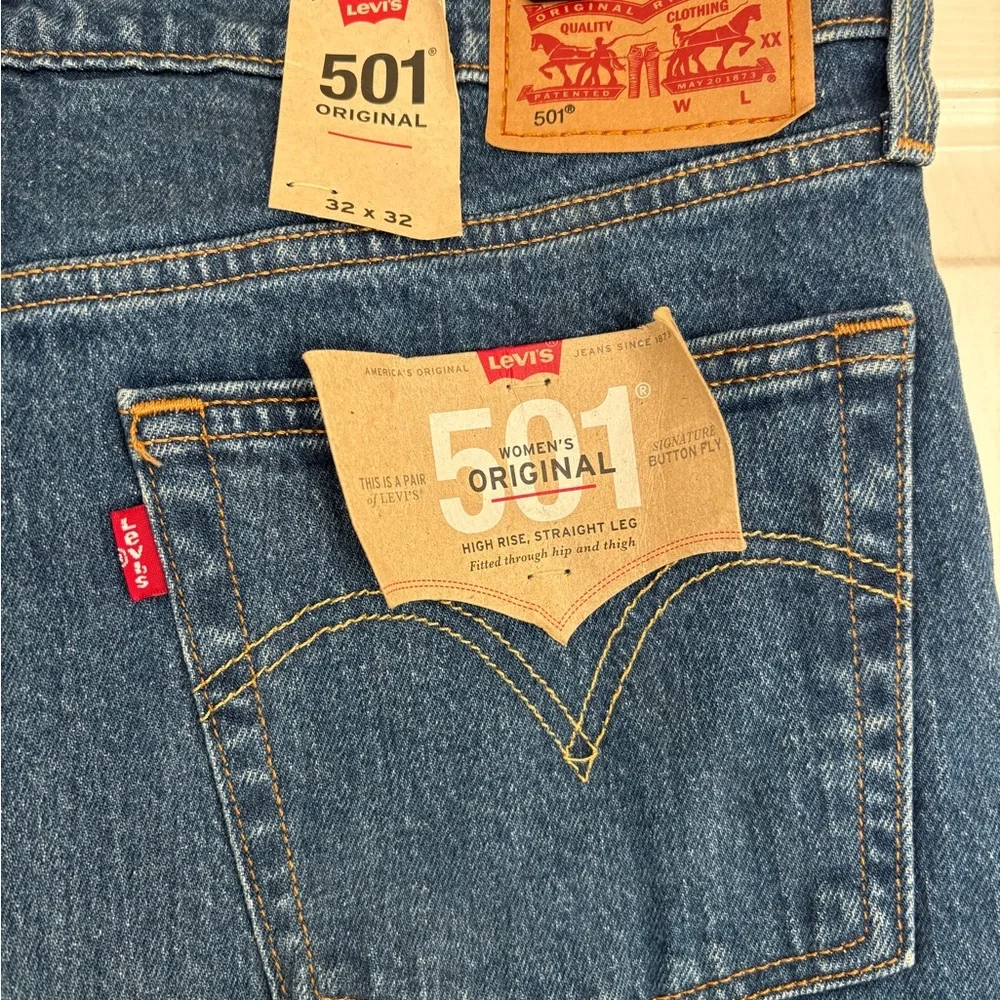 Levi’s 501 Original Button fly Jeans NWT | Women’s 32x32 - Picture 3 of 3